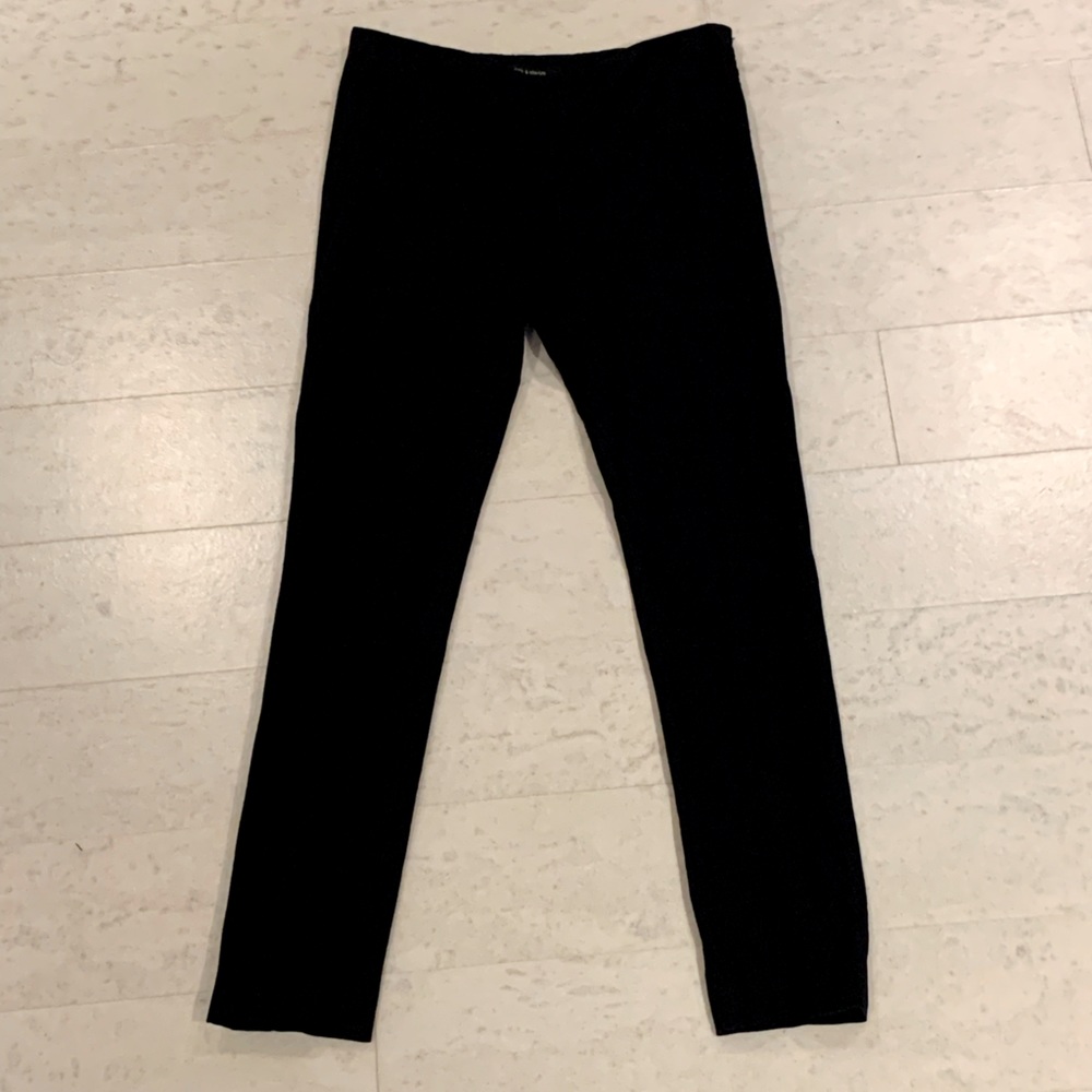 Judith & Charles pacer pants, navy blue